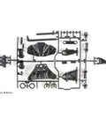 TT-02 B-Parts White Suspension Arm For TT-02B RC Car Chassis Replacement Upgrade Easy Install Durable Control Arm sprue