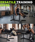 2 In 1 Leg Extension And Curl Machine For Home Gyms in use with seated extension and lying curl exercises, weight plate compatible.