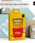 Frizzle Crinkle Cutter box by OTOTO, bright yellow packaging with crinkle cutter illustration