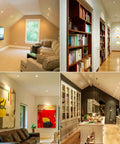 Rooms featuring Gimbal 3 Inch LED Recessed Light With Junction Box Swivel Eyeball Downlight Dimmable 90 Plus CRI