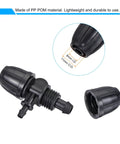 Drip Irrigation Barbed Tee Three Way Fitting For 8mm To 4mm ID Tubing Ideal For Garden Beds Greenhouse Irrigation Sprinkler Systems