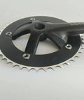 44T/46T Aluminum Crankset, 170mm Crankarms, 130 BCD Square Taper For Mountain Road And Fixed Gear Bikes, side view