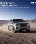 Premium Rear Wheel Bearing Hub Assembly Straight Up Built Tough For Toyotas, SUV driving on dirt road, showcasing stability in motion.