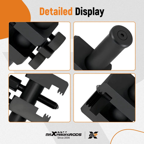 Universal Crankshaft Pulley Removal Tool And Harmonic Balancer Puller Set detailed parts view