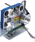 Kickin 550W Brushless Belt Sander And Bench Grinder with adjustable guards and motor for wood and metal finishing.
