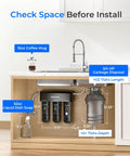 Under Sink Water Filtration System For Municipal Cold Water Direct Connect To Faucet Reduces PFAS PFOA PFOS Fluoride Chlorine