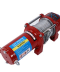 Heavy Duty 4500lb Electric Winch Kit With Roller Fairlead And Remote Control for trucks, trailers, strong steel construction.