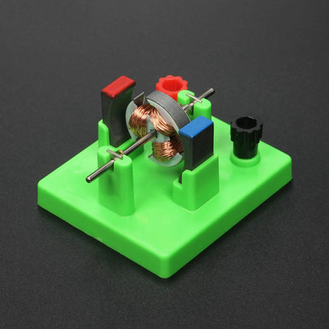 Hands On Circuit And Motor Lab Kit For Students DIY DC Motor Model with green base for simple circuit experiments at home and school