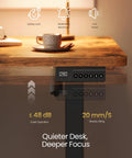VASAGLE Electric Standing Desk control panel featuring memory presets, safety lock, and quiet operation for home office use.