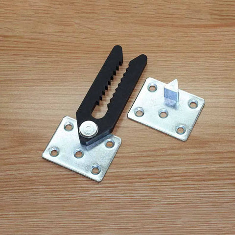 Easy Install Sectional Sofa Connector Clips Durable Couch Joint Snap Bracket Pins on wooden surface