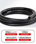 Beefy Three Eighths Inch Fuel Hose With Push Lock NBR Rubber SAE 30R7 25Ft High Pressure Line for diesel gasoline oil biodiesel 300 PSI