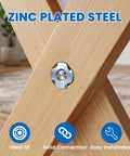 4 Pronged Tee Nut Zinc Plated Steel Built Tough For Wood And Furniture 4 Jaw Threaded Insert in wooden furniture joint