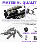 Solid Carbon Steel Spring Assortment Kit With 250 Piece Count Featuring 5 Versatile Compression Sizes For Heavy Duty Repairs And DIY Projects To Keep Your Gear Running Smooth And Tough Out There. nickel-plated spring steel compression springs
