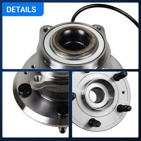 Detailed view of Rear Wheel Bearing And Hub Assembly For 2010-2017 Chevy Equinox And GMC Terrain With 5 Lug And ABS