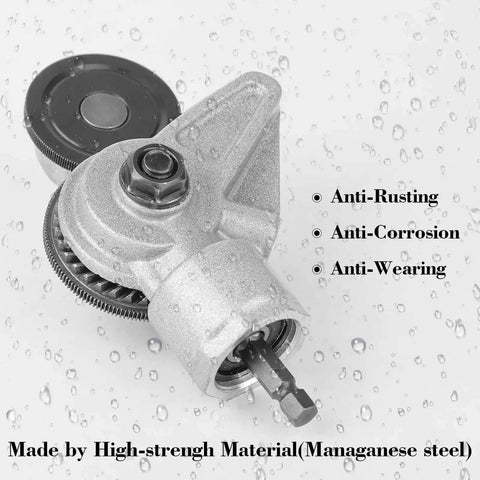 Upgraded Electric Drill Plate Cutter Attachment For Metal Nibble Cutting with anti-rust features on a wet surface