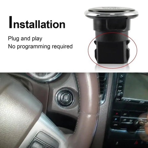 Keyless Ignition Push Button Start Stop Switch For Chrysler 300 Town And Country Dodge Challenger Charger Durango installation