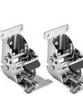 Two Pack Foldable Self Locking Hinges For Furniture Legs Fit Workbenches And Tables 0 90 180 Degree Angles Easy Install Silvery Finish