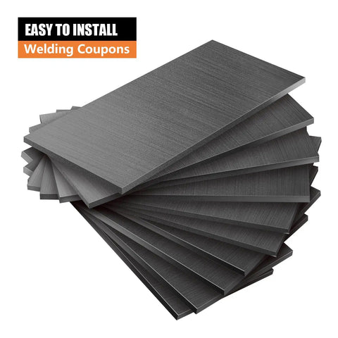 4x2 Inch Welding Coupons Set 11 Gauge 10 Pieces Mild Steel Practice Plates Kit For MIG TIG Stick Arc Welding DIY Metal Projects