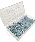 Grease Fittings Kit 110 Piece Imperial 45 Degree 90 Degree Nipple Assortment For Grease Gun And Hydraulic Systems Oil Mouth Nipples Durable Corrosion Resistant Quick Connect