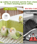 Spacious Expandable Indoor Bird Bath Fountain With Automatic Circulating Faucet And USB Pump Large Bird Bath For Parrots And Small Birds Easy Clean Green with birds enjoying water.