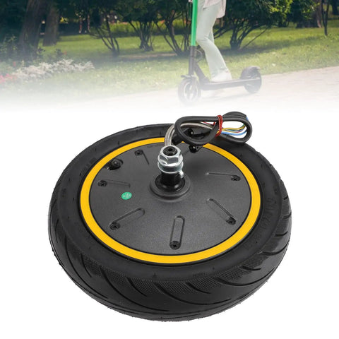Rear Wheel Drive Hub Motor for Electric Scooter 36V 350W Replacement with metal and rubber tire, weatherproof design