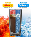 20 Oz Travel Coffee Tumbler Insulated Stainless Steel Cup With Lid Keeps Drinks Hot For 6 Hours And Cold For 24 Hours