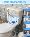2 Inch Toilet Flapper Replacement Fits Most 2 Inch Flush Valve Toilets From American Standard Kohler Fluidmaster Toto Gerber Leak Proof Rubber Seal With Stainless Chain Blue 1 Pack Easy Install Water Saving, toilet tank compatibility