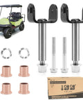 Complete Front End King Pin Kit For Club Car Precedent Golf Cart 2003.5 And Up Gas Or Electric Replacement Includes 2 King Pin Assemblies