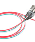 16mm Chassis Switch Metal Button Switch With 22 Inch Extension Cable In Red Yellow Blue Green On Off For ATX Power Supply And Computer DIY Projects
