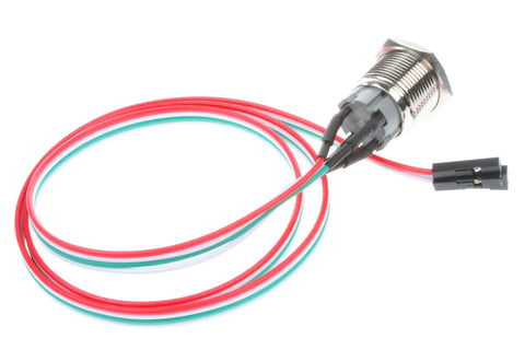 16mm Chassis Switch Metal Button Switch With 22 Inch Extension Cable In Red Yellow Blue Green On Off For ATX Power Supply And Computer DIY Projects