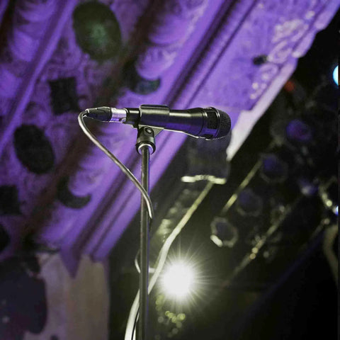 Nexadyne 8 S Supercardioid Dynamic Vocal Mic With Revonic Dual Engine Technology for live gigs and stage shows on a stand