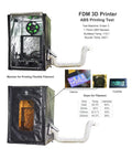 3D Printer Enclosure With Ventilation Kit And LED Lighting For FDM DLP SLA LCD Printers 540mm By 640mm By 750mm