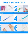Step-by-step installation guide for Cord Hider Wall Cable Cover 142 Inch Kit With 9 Channels ROHS And REACH Certified.