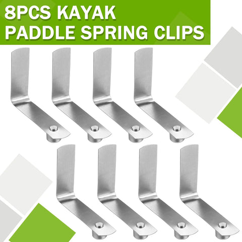 Heavy Duty Push Button Spring Clips Eight Pack For Kayak Paddle And Tent Pole Connections 6mm Stainless Steel Locking Tube Pins For Camping Outdoor Gear Silver Ideal For Outdoor Enthusiasts And Rugged Campsites Moxweyeni