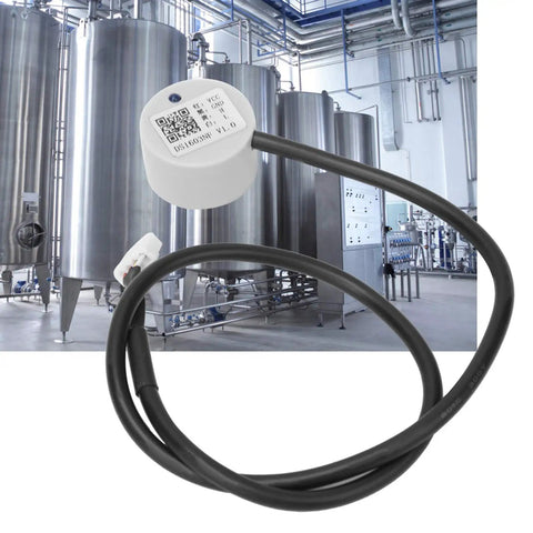 No Touch Ultrasonic Liquid Level Sensor For Household Appliances With Switching Output And 2 MHz Probe, DC 10 To 36V displayed with industrial tanks