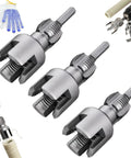 Three-piece Two In One Pipe Threading Kit For PVC Water Pipes With Internal And External Threading, drill ready, DIY tool.