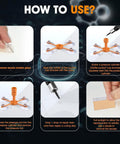 Instructions for using Dope Pro Grade Windshield Repair Kit 2 Pack With Suction Cup And Universal Glass Crack Repair Resin Quick Fix.
