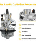 PWK 24mm Carburetor Throttle Assembly for Predator 212cc 196cc 200cc 224cc engines anodic oxidation features