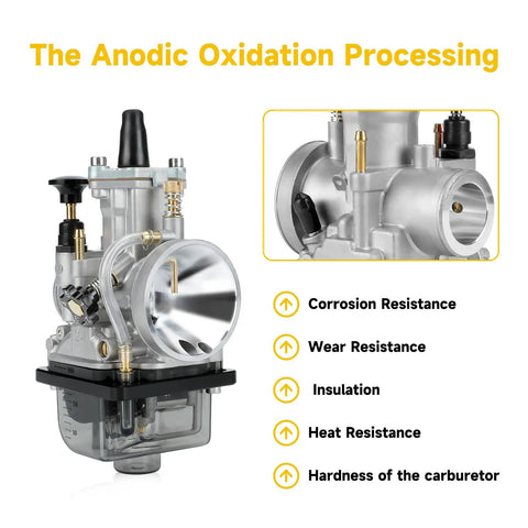 PWK 24mm Carburetor Throttle Assembly for Predator 212cc 196cc 200cc 224cc engines anodic oxidation features