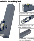 Mini Lathe Roller Burnishing Tool For Rock Solid Slick Surface Finish On Steel Brass And Aluminum With Hella Durable Steel Balls And Polishing Cloth fits conventional and CNC lathes, showcasing high-quality steel and steel balls.