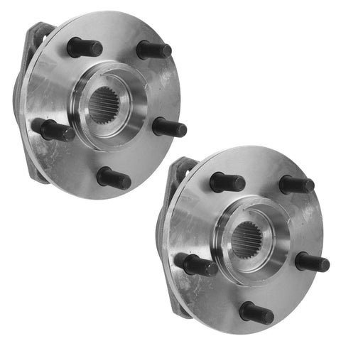Front Wheel Bearing And Hub Assembly Set For Jeep Cherokee Grand Cherokee And Wrangler - Dual Front Left And Right Hubs, 2 Piece Kit
