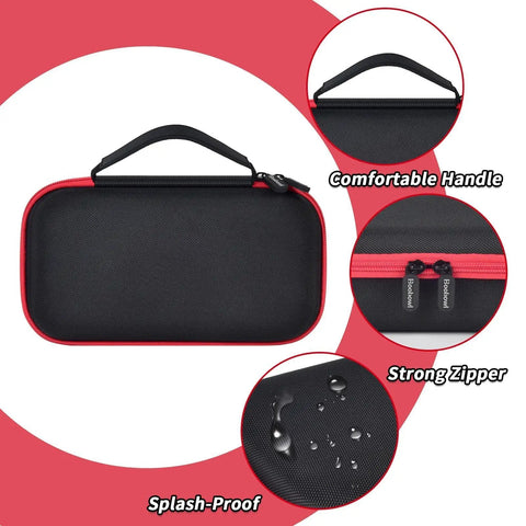 Tough Thermal Camera Case With Adjustable Inner Sponge For TOPDON TC004 HSFTOOLS HF96 H128 Thermal Imager Protective Storage Box For Sensitive Infrared Camera Gear And Accessories, black zip case with handle