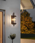 Copper Outdoor Wall Light 20 Inch Oil Rubbed Bronze Anti Rust Exterior Lantern Waterproof Wall Mount Porch Light for garage patio