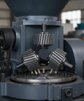 Rock Solid Heavy Duty Machine Roller Replacement Featuring Triple Grooved Wheels And Balanced Central Hub For Smooth High Pressure Rotation Premium One Piece Build