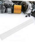 10 Pcs Car Bumper Welding Rods for Quick Bumper Repairs with auto parts in background, white PP material