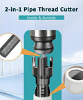 Get That Pipe Threaded Right Upgraded 2-Piece Set Cutter Kit for one pass internal and external threads on PVC pipes.