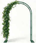 Beefy Thickened Metal Garden Arch With Detachable Base 16mm Rust Resistant Tubing For Climbing Plants Dual Size Convertible Arbor