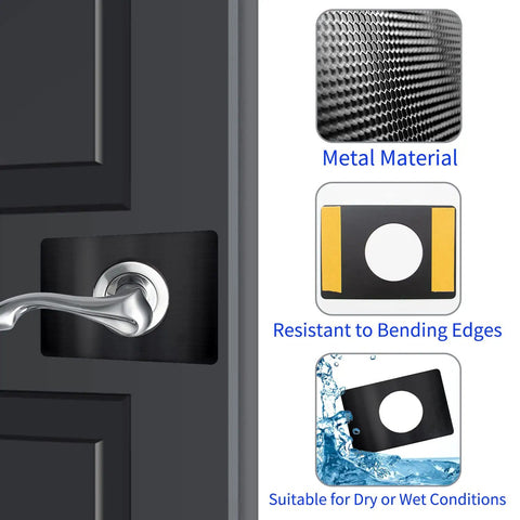 Door Lock Repair Plate Kit Reinforcement Fixing Plate For Knob Lever And Deadbolt Filler Cover To Prevent Loose Or Wobbly Locks