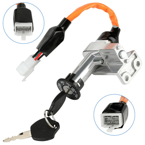 Ignition Switch Key Assembly For GY6 49cc 50cc 125cc 150cc Chinese Scooters And Mopeds Replacement Parts Fits Tao Tao VIP