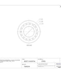 Hardcore Tapered Roller Bearing Single Cone Inner Ring Standard Tolerance Straight Bore 1.1250 Inch ID.8125 Inch Width detailed technical drawing.
